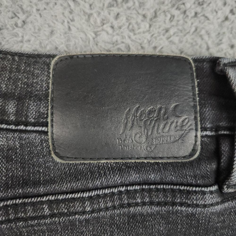 Moonshine Spirit 120 Proof Slim Straight Black 5 Pocket Stretch Jeans Mens 38x32 - Picture 10 of 11